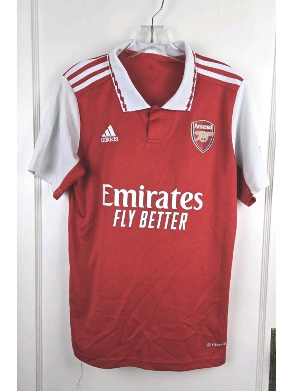 Adidas Arsenal Emirates Polo Jersey SMALL #9 Hernandez Knit Collar
